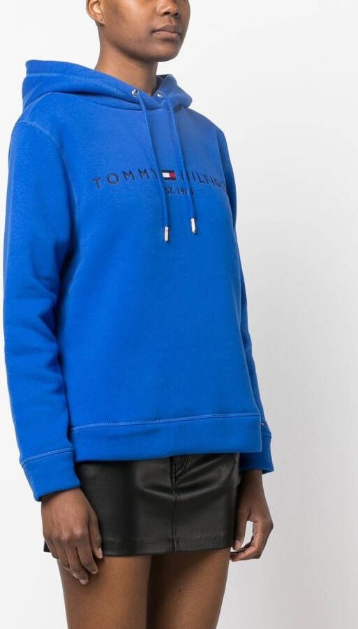 Tommy Hilfiger Trui met geborduurd logo Blauw