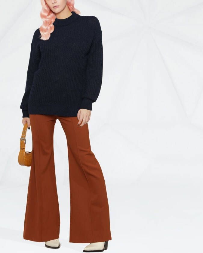 Tommy Hilfiger Trui met logoplakkaat Blauw