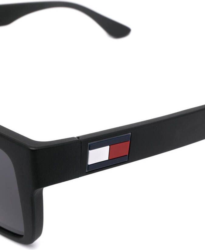 Tommy Hilfiger Zonnebril met vierkant montuur Zwart