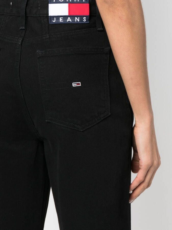 Tommy Jeans met toelopende pijpen Zwart