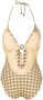 Tory Burch Badpak met monogramprint Geel - Thumbnail 2
