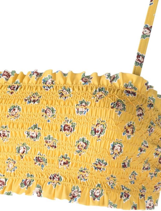 Tory Burch Bikinitop met bloemenprint Geel
