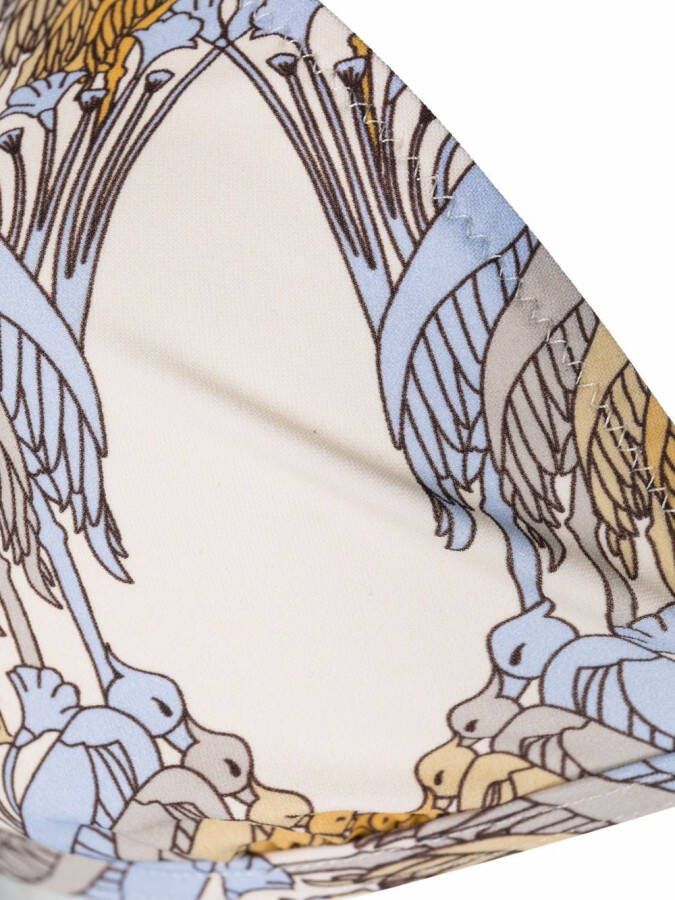 Tory Burch Bikinitop met print Beige