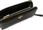 Tory Burch Kira portemonnee met rits en chevron streep Zwart - Thumbnail 3