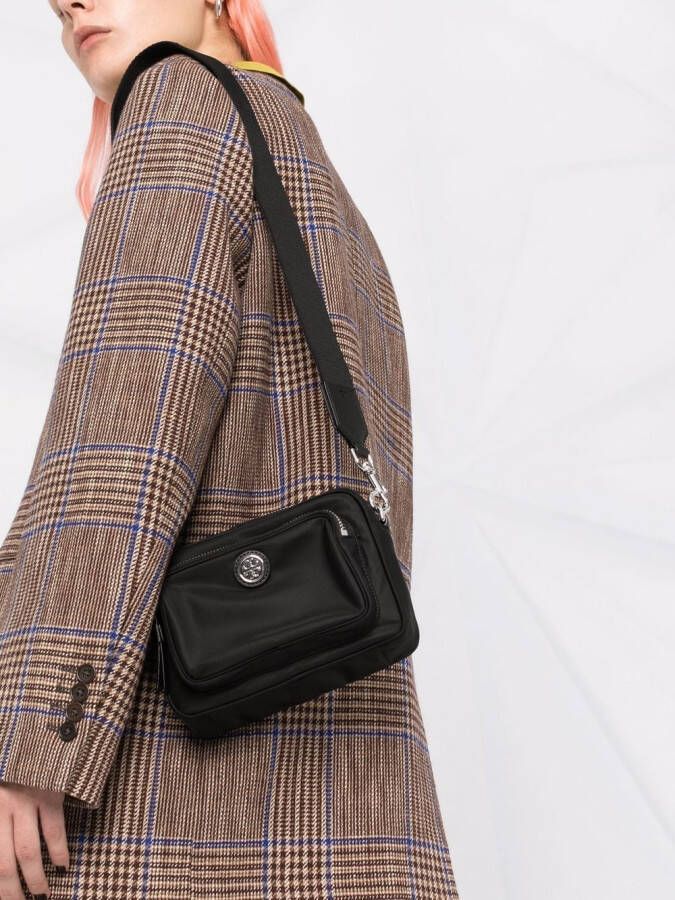 Tory Burch Crossbodytas met logoplakkaat Zwart