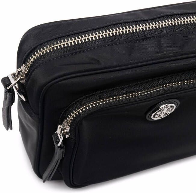 Tory Burch Crossbodytas met logoplakkaat Zwart