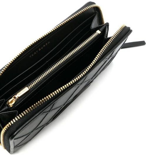 Tory Burch Leren portemonnee Zwart