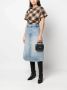 Tory Burch Mini Kira schoudertas met chevron streep en kettinghengsel Zwart - Thumbnail 2