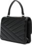 Tory Burch Mini Kira schoudertas met chevron streep en kettinghengsel Zwart - Thumbnail 3