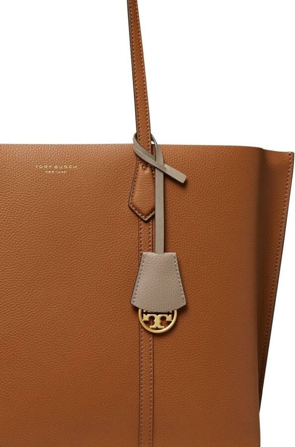Tory Burch Shopper met logoprint Bruin