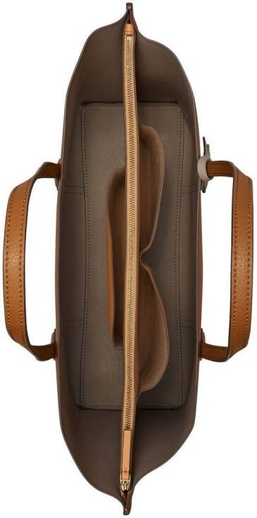 Tory Burch Shopper met logoprint Bruin