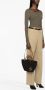 Tory Burch Ella raffia shopper Zwart - Thumbnail 2