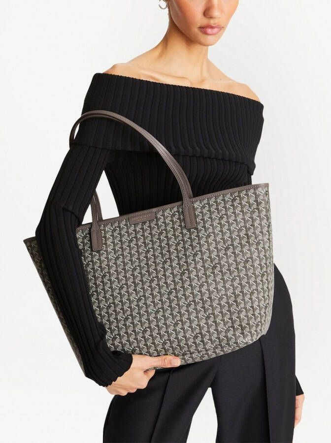 Tory Burch Ever-Ready shopper met patroon Grijs