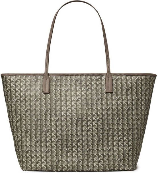 Tory Burch Ever-Ready shopper met patroon Grijs