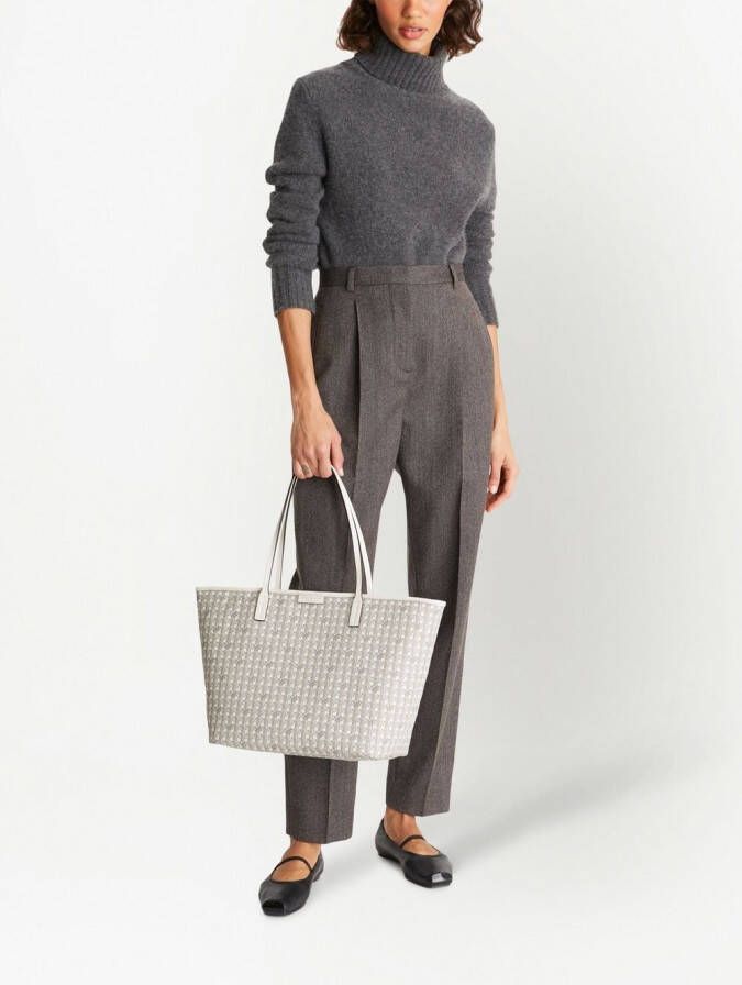 Tory Burch Ever-Ready shopper met patroon Beige
