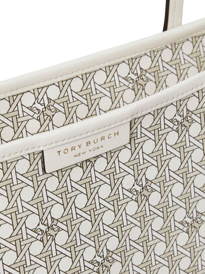 Tory Burch Ever-Ready shopper met patroon Beige