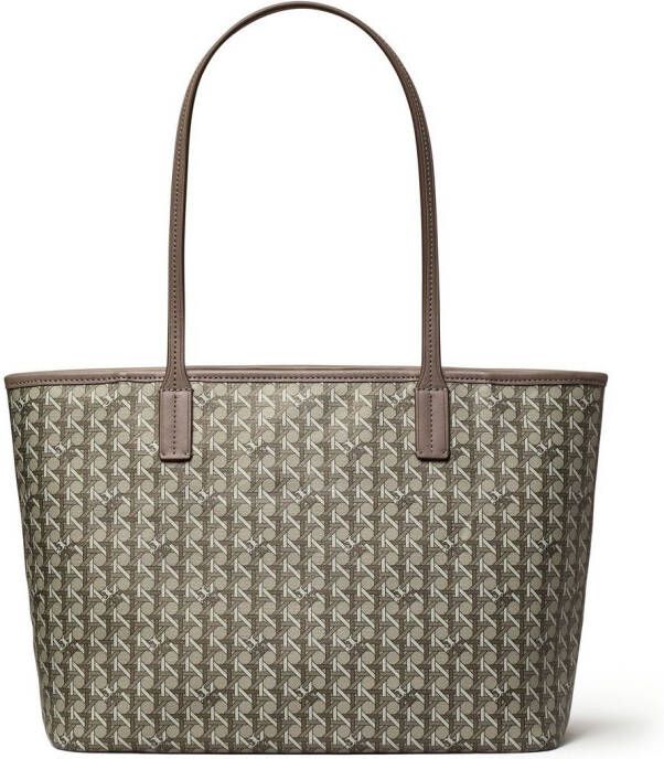 Tory Burch Ever-Ready shopper met monogram Grijs