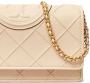 Tory Burch Fleming Soft portemonnee met kettinghengsel Beige - Thumbnail 3