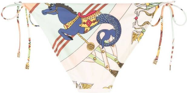 Tory Burch Bikinislip met print Groen