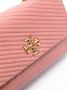 Tory Burch Kleine Kira Moto gevoerde verstelbare schoudertas Roze - Thumbnail 4