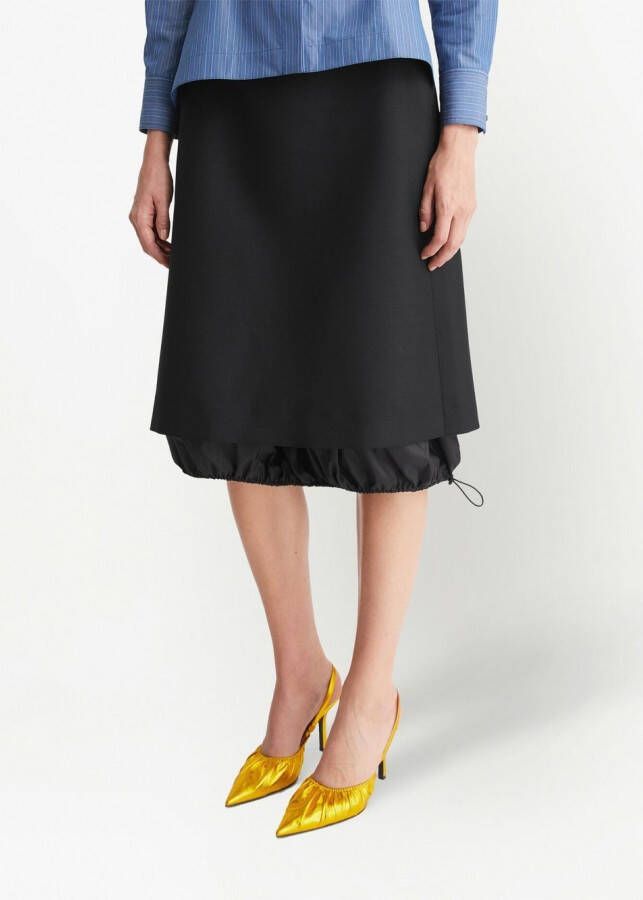 Tory Burch Rok van mohairblend Zwart