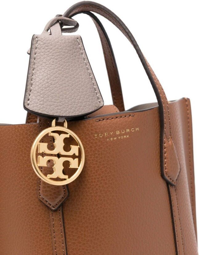 Tory Burch Leren shopper Bruin