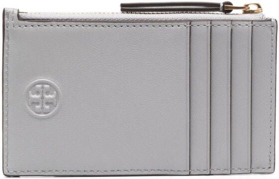 Tory Burch Leren portemonnee Grijs