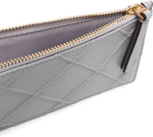 Tory Burch Leren portemonnee Grijs