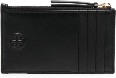 Tory Burch Fleming pasjeshouder met rits Zwart