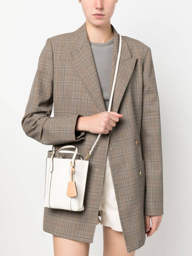Tory Burch Leren shopper Beige