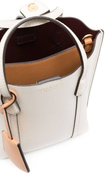 Tory Burch Leren shopper Beige