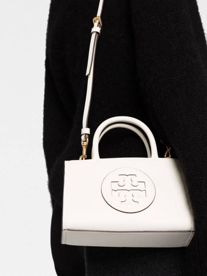 Tory Burch Leren shopper Beige