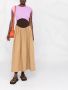 Tory Burch Maxi-jurk met colourblocking Beige - Thumbnail 2