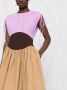 Tory Burch Maxi-jurk met colourblocking Beige - Thumbnail 5