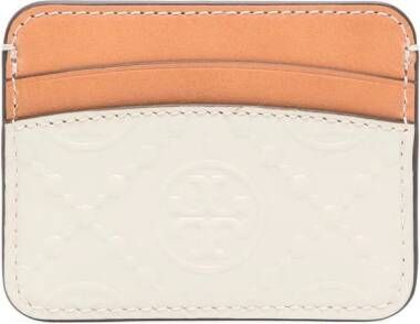 Tory Burch Pasjeshouder met monogram Bruin