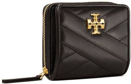 Tory Burch Portemonnee met chevron-streep Zwart