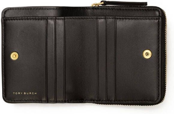 Tory Burch Portemonnee met chevron-streep Zwart