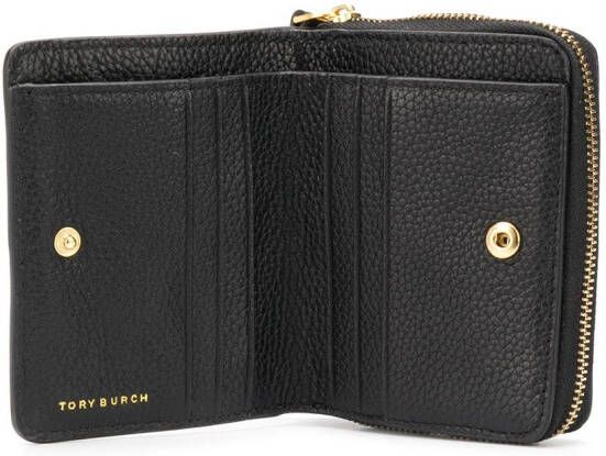 Tory Burch Portemonnee met logoplakkaat Zwart