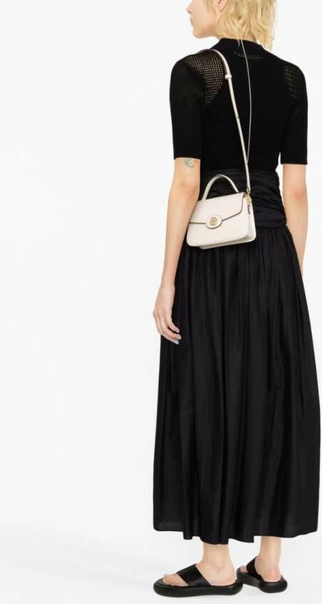 Tory Burch Robinson Spazzolato schoudertas Beige