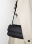 Tory Burch Kleine Fleming Matte verstelbare schoudertas Zwart - Thumbnail 2