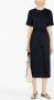 Tory Burch Midi-jurk met korte mouwen Blauw - Thumbnail 2