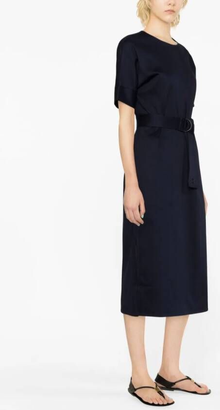 Tory Burch Midi-jurk met korte mouwen Blauw