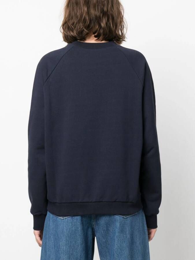 Tory Burch Sweater met logopatch Blauw