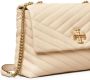 Tory Burch Kira verstelbare schoudertas met chevron streep Beige - Thumbnail 4