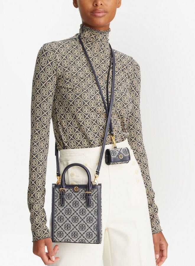 Tory Burch The Monogram kleine shopper Grijs