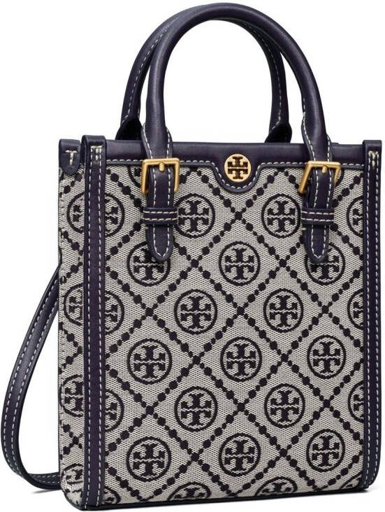 Tory Burch The Monogram kleine shopper Grijs