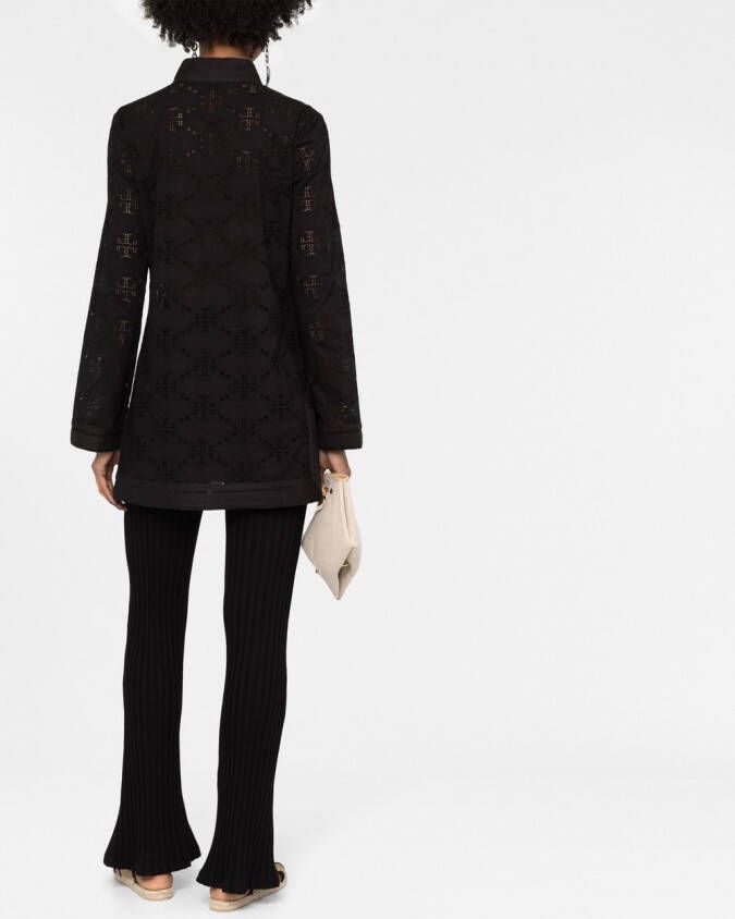 Tory Burch Broderie anglaise tuniek Zwart