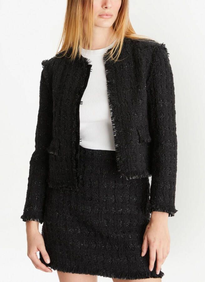 Tory Burch Tinsel tweed jack Zwart