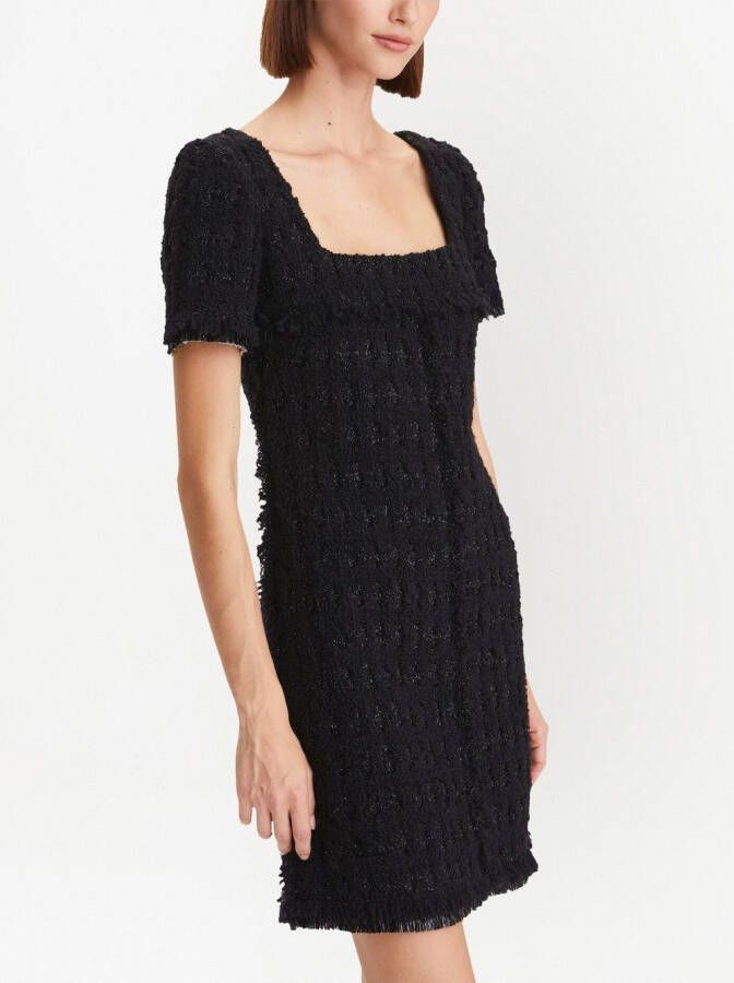 Tory Burch Tweed mini-jurk Zwart