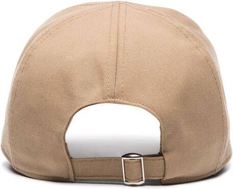 TOTEME Honkbalpet met logoplakkaat Bruin